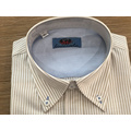 Male 100% cotton yarn dyed stripe shirt